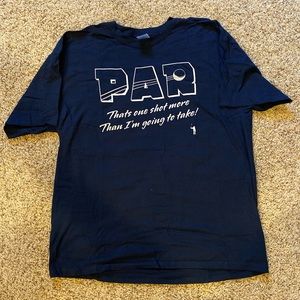 PAR - Navy blue men’s funny golf t-shirt